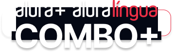 Alura+ e Alura língua = Combo+